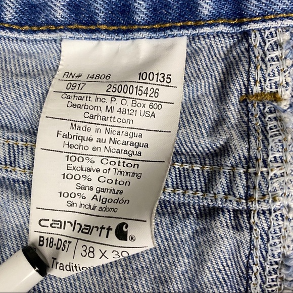 Carhartt Denim Jeans Pants Mens Size 38X30 - Picture 6 of 7